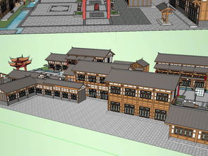 探尋東方韻味 中式古街道建筑模型設(shè)計圖下載與SU模型應(yīng)用指南
